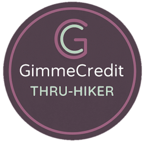 GimmeCredit Thru-Hiker Badge