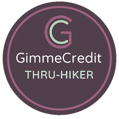 GimmeCredit Thru-Hiker Badge